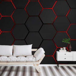3d geometric wallpaper mural modern design wall