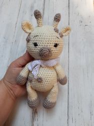 Hand crrochet Soft Giraffe Stuffed toys Animals Plush toys Knit Gift