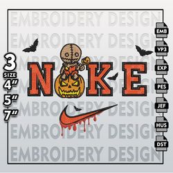 Nike Sam Trick Or Treat Halloween Embroidery Designs, Machine Embroidery Files, Horror Movie, Halloween Embroidery Files