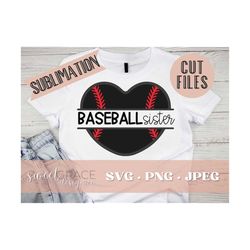 Baseball Sister Svg,baseball Family Svg, Sublimation, Baseball Sister Shirt Design, Sister Svg, Baseball Sister Cut File