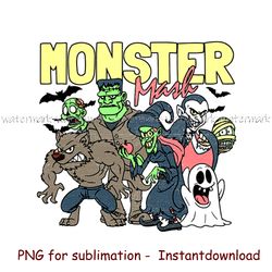 Monster mash png, fall design, fun hall instant download