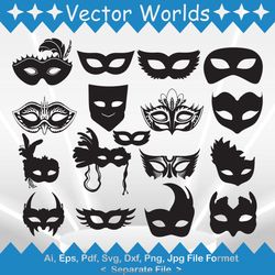 Masquerade Mask svg, Masquerade Masks svg, Masquerade, Mask, SVG, ai, pdf, eps, svg, dxf, png, Vector