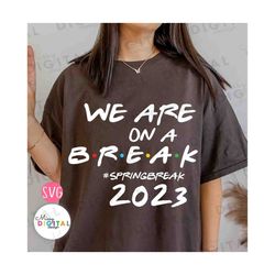 We Are On A Break, Spring Break 2023 SVG PNG, Teacher Life, Summer Vacation Shirt Svg, Friends Spring Break Shirts 2023,