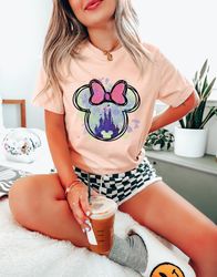Disney minnie Castle Shirt, Disney Vacation Shirt, Disneyland shirt, Family Vacation Shirt, Disney Watercolor Castle, Di