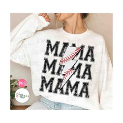 baseball mama png, baseball game day, mothers day png, baseball sublimation design, leopard baseball lightning bolt png,