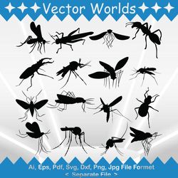 Mosquito svg, Mosquitos svg, Animals, Animal, SVG, ai, pdf, eps, svg, dxf, png, Vector