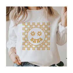 Mama Smiley Face Png,Retro Mama Sublimation Design,Retro png,Retro Mama png,Mama Sublimation,Mama png,Spring Png Design,