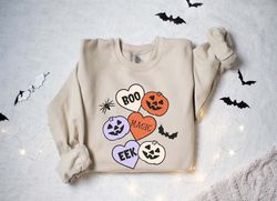 Halloween Vintage Sweatshirt, Halloween Boo Sweatshirt, Funny Halloween Sweatshirt, Halloween Matching Sweatshirt, Hallo