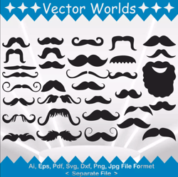 Mustache svg, Mustaches svg, Mustache, Mustache, SVG, ai, pdf, eps, svg, dxf, png, Vector