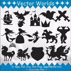 Mythical Creatures svg, Mythical Creature's svg, Mythical, Creatures, SVG, ai, pdf, eps, svg, dxf, png, Vector