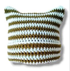 Custom crochet cat ear hat, crochet cat ear beanie, cat ear hat, handmade crochet beanie