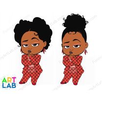 fashion afro boss baby girl clipart, funny art  afro baby boss shirt diy png, birthday shirt png, baby boss png baby bos