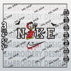 Halloween Machine Embroidery Designs, Nike Huey Duck Spooky Embroidery Files, Disney Movie Embroidery