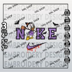 Halloween Machine Embroidery Designs, Nike Dewey Duck Spooky Embroidery Files, Disney Movie Embroidery