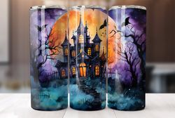 Alcohol Ink Halloween 20 Oz Tumbler Wrap, Halloween Tumbler Wrap, Halloween, Vibrant Wrap, Straight Template, Tapered, S