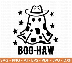 Boo-Haw SVG, Cowboy Ghost SVG, Halloween SVG, Halloween Shirt svg, Ghost svg, Halloween Onesie svg, Halloween Vibes, Cut