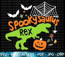 Halloween Dinosaur SVG, Spooky Saurus Rex SVG, T-Rex with Pumpkin, Halloween SVG, Halloween Shirt svg, Halloween Costume
