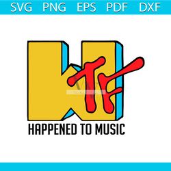 WTF Happened To Music Funny MTV Svg