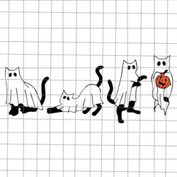 Ghost Cat Halloween Svg, Black Cat Halloween Svg, Funny Cat Halloween Svg, Black Cat Svg, Cat Ghost Svg