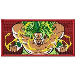 Broly frame Embroidery Design, Embroidered shirt, Anime design, Dragonball Embroidery, Anime shirt, digital download