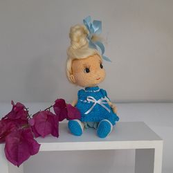 Doll amigurumi. Crochet doll. Gift doll.