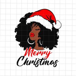 American African Santa Claus Svg, African Santa Christmas Svg, American African Xmas Svg, American African Christmas Svg