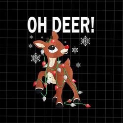 Oh Deer Christmas Png, Reindeer Christmas Light Png, Reindeer Xmas Tree Png, Christmas Tree Png