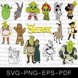 Shrek Png Bundle Layered Digital Vector File Png File -  Norway