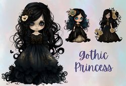 gothic princess, princess Png Clipart, gothic princess artwork, princess clipart, digital design resources, fantasy