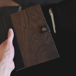Premium Total Black Oak Notebooks: Sleek & Stylish Writing Journals