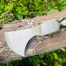 NEW CUSTOM MADE HAND FORGED STAINLESS STEEL RAGNAR LOTHBROK VIKING AXE Head GIFT