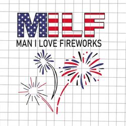 MILF Man I Love Freedom Svg, MILF 4th Of July Svg, American Bald Eagle Svg, Patriotic Day svg, Fourth of July Svg.