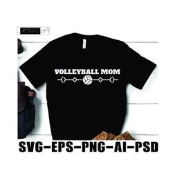 volleyball design art modern volleyball svg volleyball svg 2022 - heart beat volleyball mom