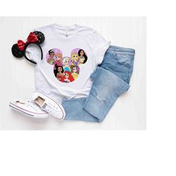 Disney Princess Mickey Ears Shirt, Disney Princess Castle Shirt, Disney Princesses T-Shirt, Disney Girls Trip Shirts, Di