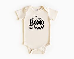 baby boo halloween onesie,ghost halloween baby,newborn gift idea for halloween,ghost sweatshirt,2023 happy halloween,ret