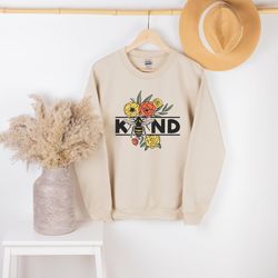 Bee Kind Sweatshirt, Inspirational Shirt, Kind Heart Shirt, Motivational Tee, Positive T-Shirt, Gift For Her, Women Swea
