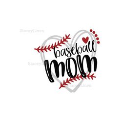 baseball svg, baseball mom svg, baseballting, heart frame baseball