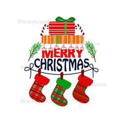 Merry Christmas Gift, Christmas Stockings , Candy Cane SVG PNG
