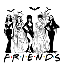 Horror Movie Friends Png, Friends Halloween Png, Horror Movies Png, Friends Png, Horror Movie Digital Download