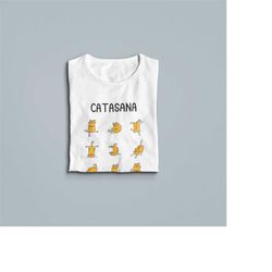 Catasana Cat Asana, Womens Yoga Shirt, Yogi Love, Workout Tank Top, Relaxing Shirts, Meditation Shirt, Yoga Breathe Shir