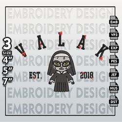 Halloween Machine Embroidery Pattern, Valak Est Embroidery files, Horror Characters Embroidery Designs