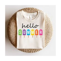 Hello Summer Svg, Hello Summer Png, Welcome summer svg, Summer Sign svg, Hello Summer Popsicle svg, Summer svg, Front Do