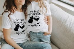 Our first mother's day Shirts, Mom and Daughter Shirts, Mother's Day Shirt, Mothers Day Gift, Mommy And Me Shirt, Matchi