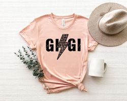Retro Gigi Shirt, Gigi Life Shirt, Leopard Gigi Shirt, Mothers Day Shirt, Mothers Day Gift, Gift for Gigi Reveal