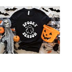 Spooky Season Shirt, Halloween Shirt, Happy Halloween Shirt, Halloween Shirt Women,Halloween Shirt, Ghost,Scary Shirt,Ha