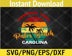 Carolina - The Plam Beach Svg, Eps, Png, Dxf, Digital Download