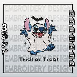 Halloween Machine Embroidery Pattern, Stitch Cute Ghost Embroidery files, Horror Characters Embroidery Designs