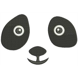 panda face, eyes and nose Machine Embroidery Designs, instantly download