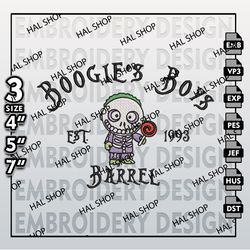 Halloween Machine Embroidery Files, Barrel Boogie's Boys Est Embroidery files, Nightmare Before Christmas Embroidery