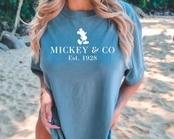 Mickey & Co Est. 1928 Shirt, Vintage Disney T-Shirt, Mickey And Friends Family Shirt, Disney Vacation Shirts, Disneyworl